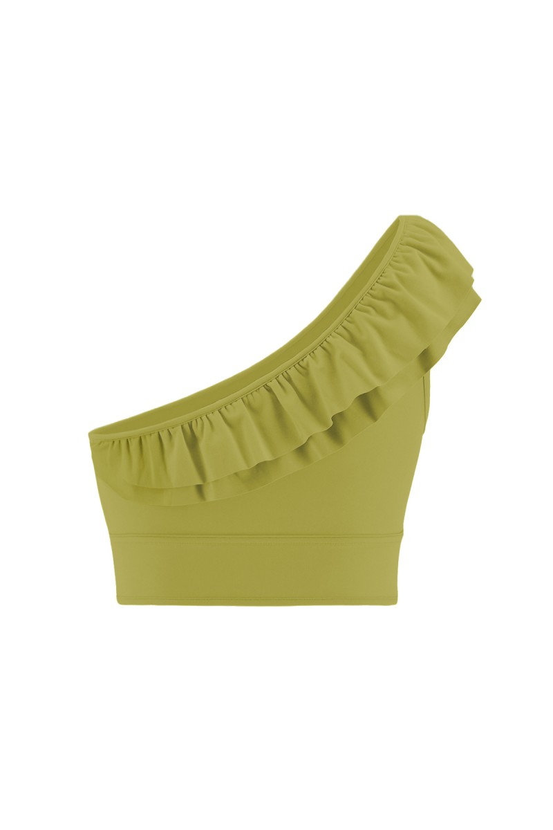 CLAUDIA - ONE SHOULDER RUFFLED TOP - 4