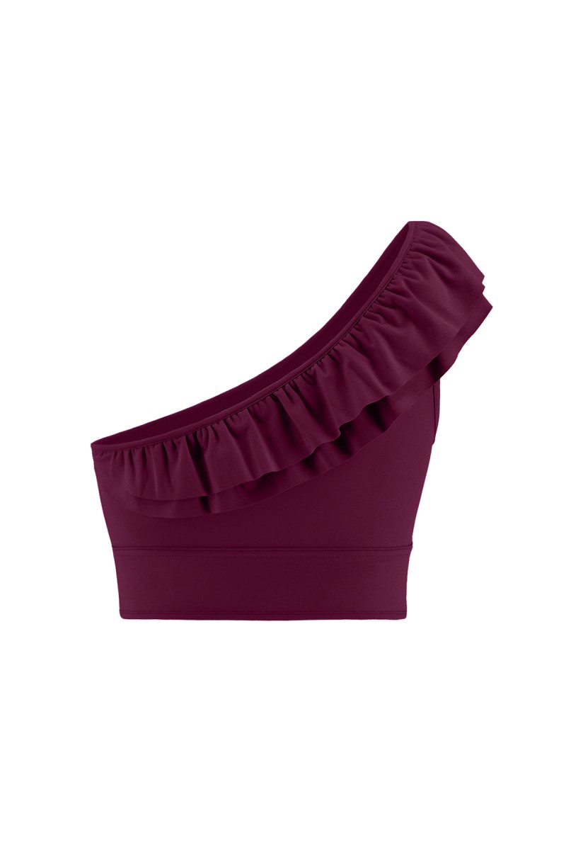 CLAUDIA - ONE SHOULDER RUFFLED TOP - 6