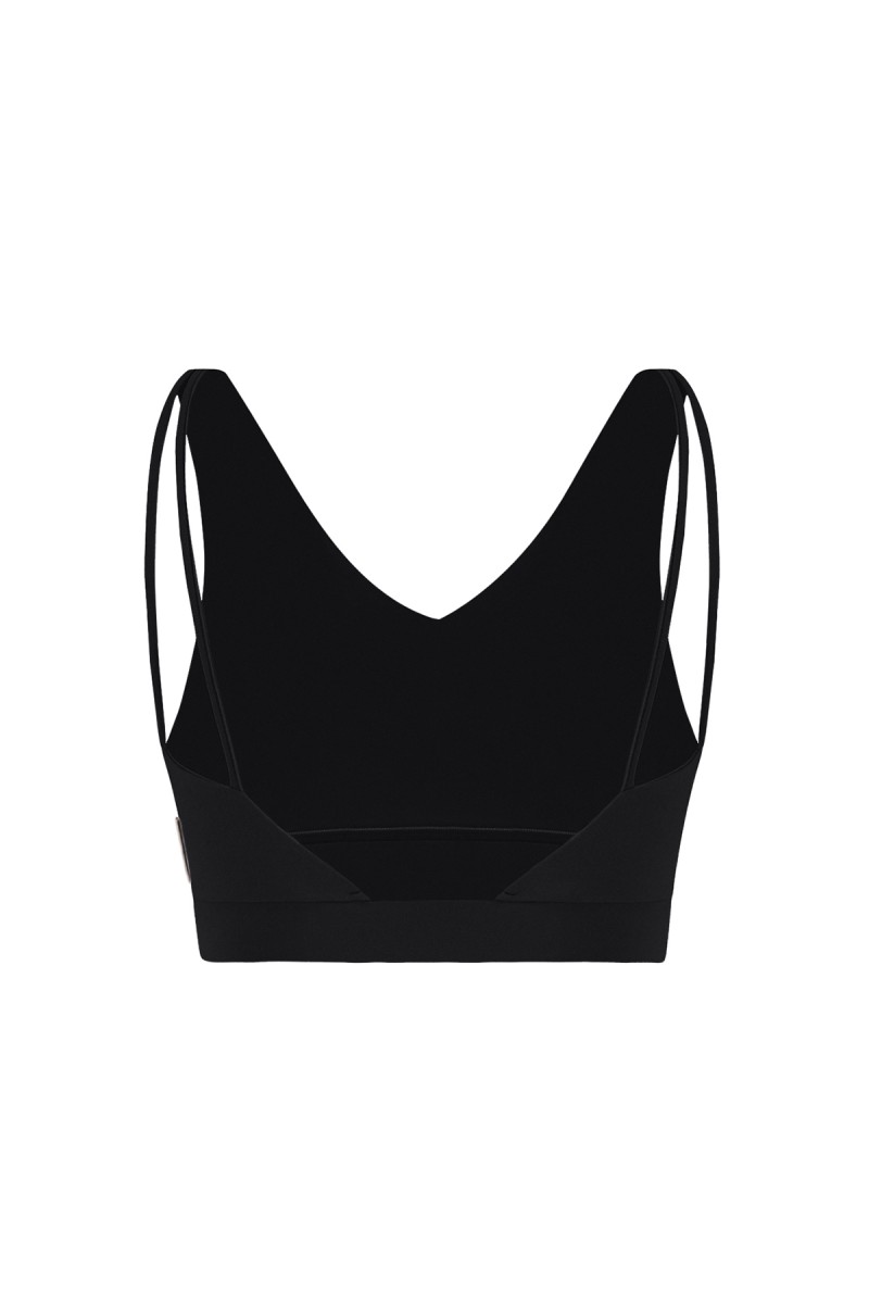 GISELE - V NECK SPORTS BRA W/ SPAGHETTI STRAP - 8