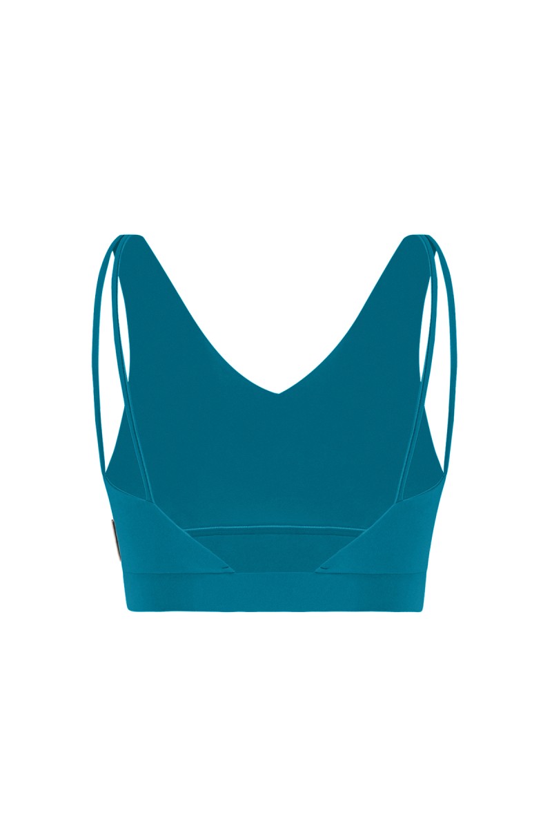 GISELE - V NECK SPORTS BRA W/ SPAGHETTI STRAP - 10