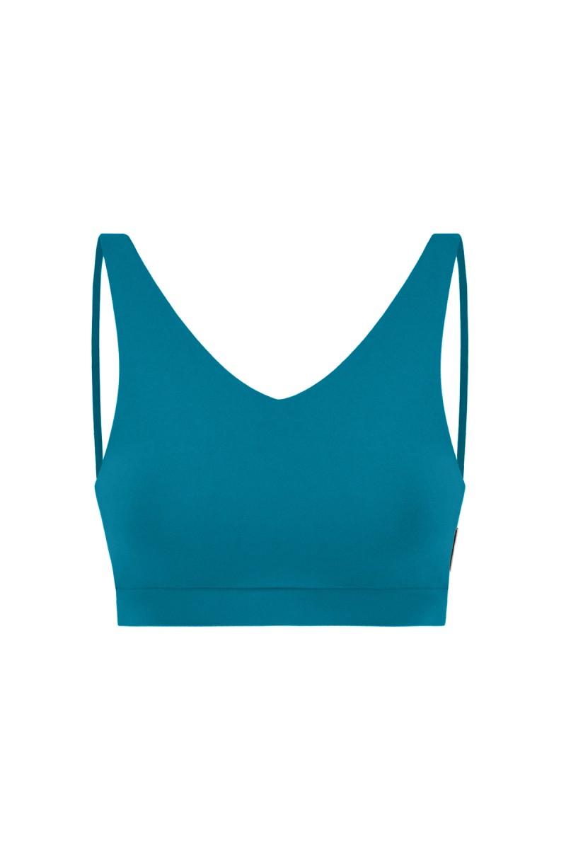 GISELE - V NECK SPORTS BRA W/ SPAGHETTI STRAP - 9