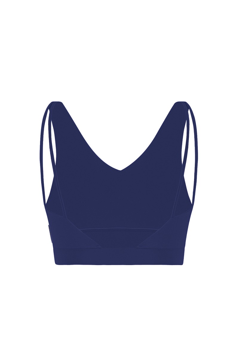 GISELE - V NECK SPORTS BRA W/ SPAGHETTI STRAP - 2