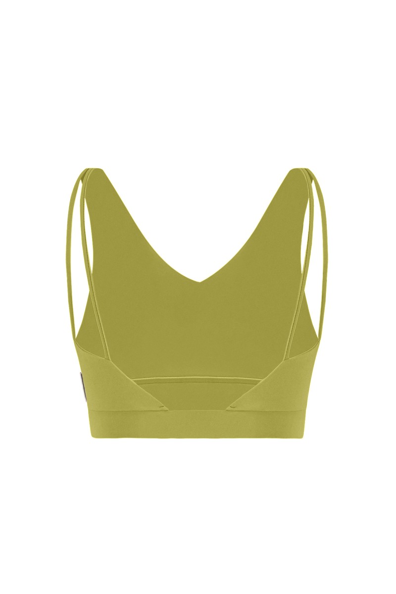 GISELE - V NECK SPORTS BRA W/ SPAGHETTI STRAP - 6