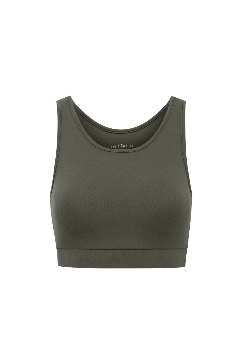 KIM - TULLE BACK DETAILED SPORTS BRA - 