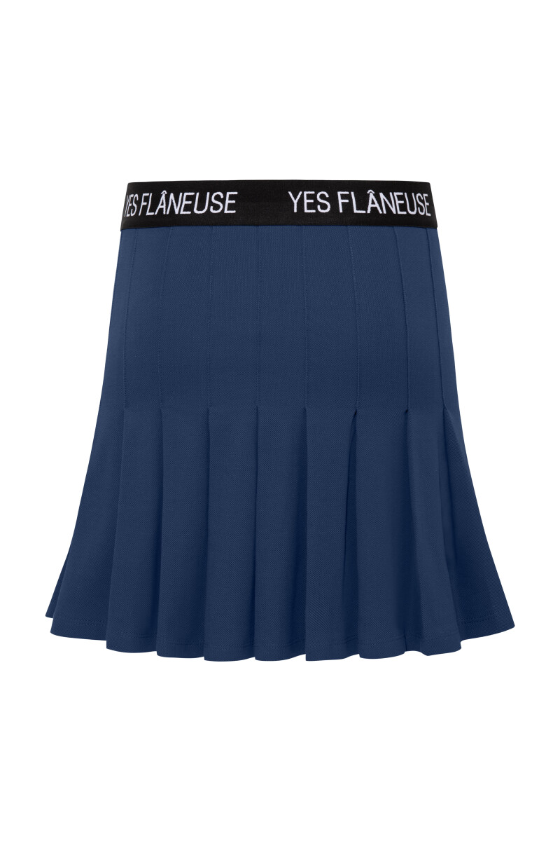 LAVINIA - LOGO ELASTIC PLEATED SKIRT - 16