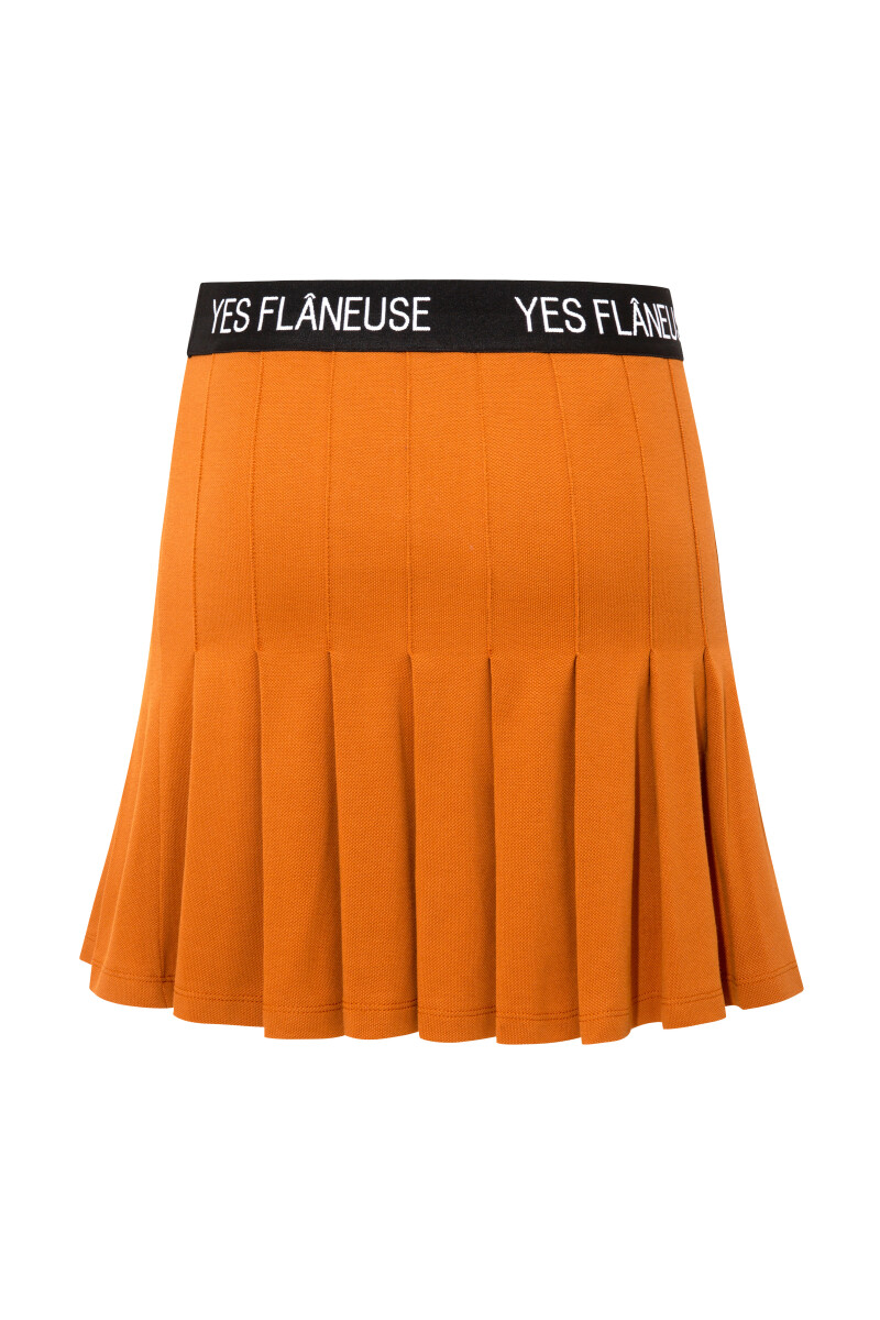 LAVINIA - LOGO ELASTIC PLEATED SKIRT - 14