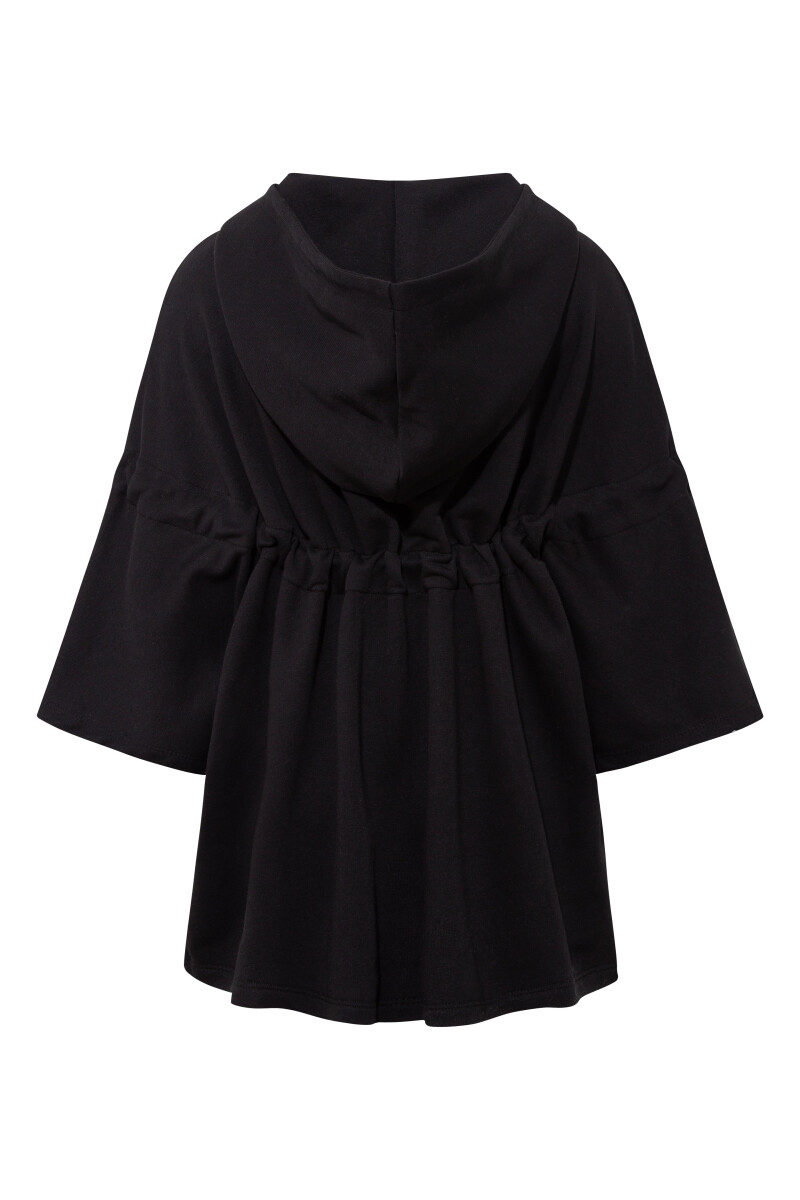 TAMMY - HOODED ZIPPER PONCHO - 4